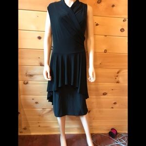 The Pyramid Collection black sleeveless dress, M